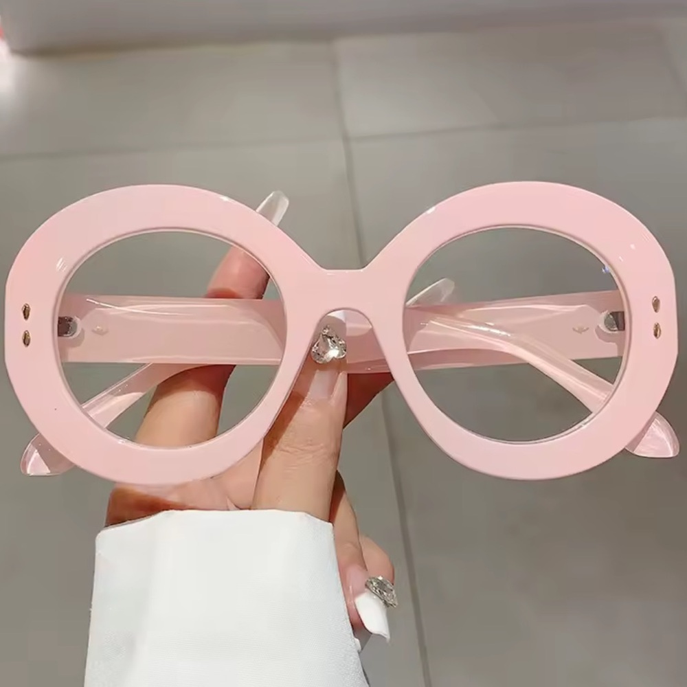 Anti blue light glasses frame strawberry milkshake pink NWT